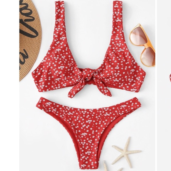 Shein Swim Floral Bathing Suit Poshmark